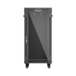 Lanberg Επιδαπέδια Καμπίνα Rack 19U Μαύρο FF01-6624-12B
