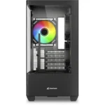 Sharkoon SHARK CM100 Gaming Micro Tower Κουτί Υπολογιστή με Πλαϊνό Παράθυρο και ARGB Φωτισμό Μαύρο
