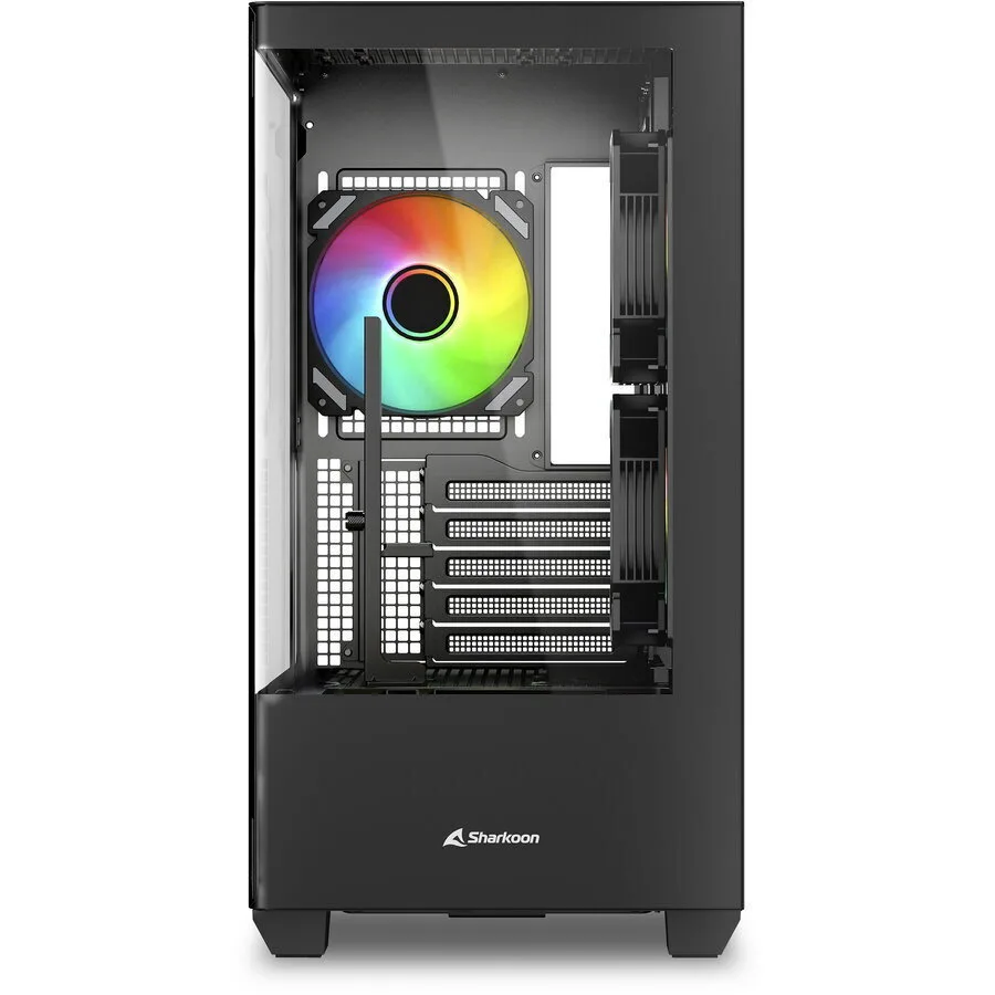20260324140201_28c42324 Sharkoon SHARK CM100 Gaming Micro Tower Κουτί Υπολογιστή με Πλαϊνό Παράθυρο και ARGB Φωτισμό Μαύρο - Image 1