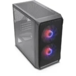 Silentware Air 10 Gaming Midi Tower Κουτί Υπολογιστή με Πλαϊνό Παράθυρο και ARGB Φωτισμό Μαύρο