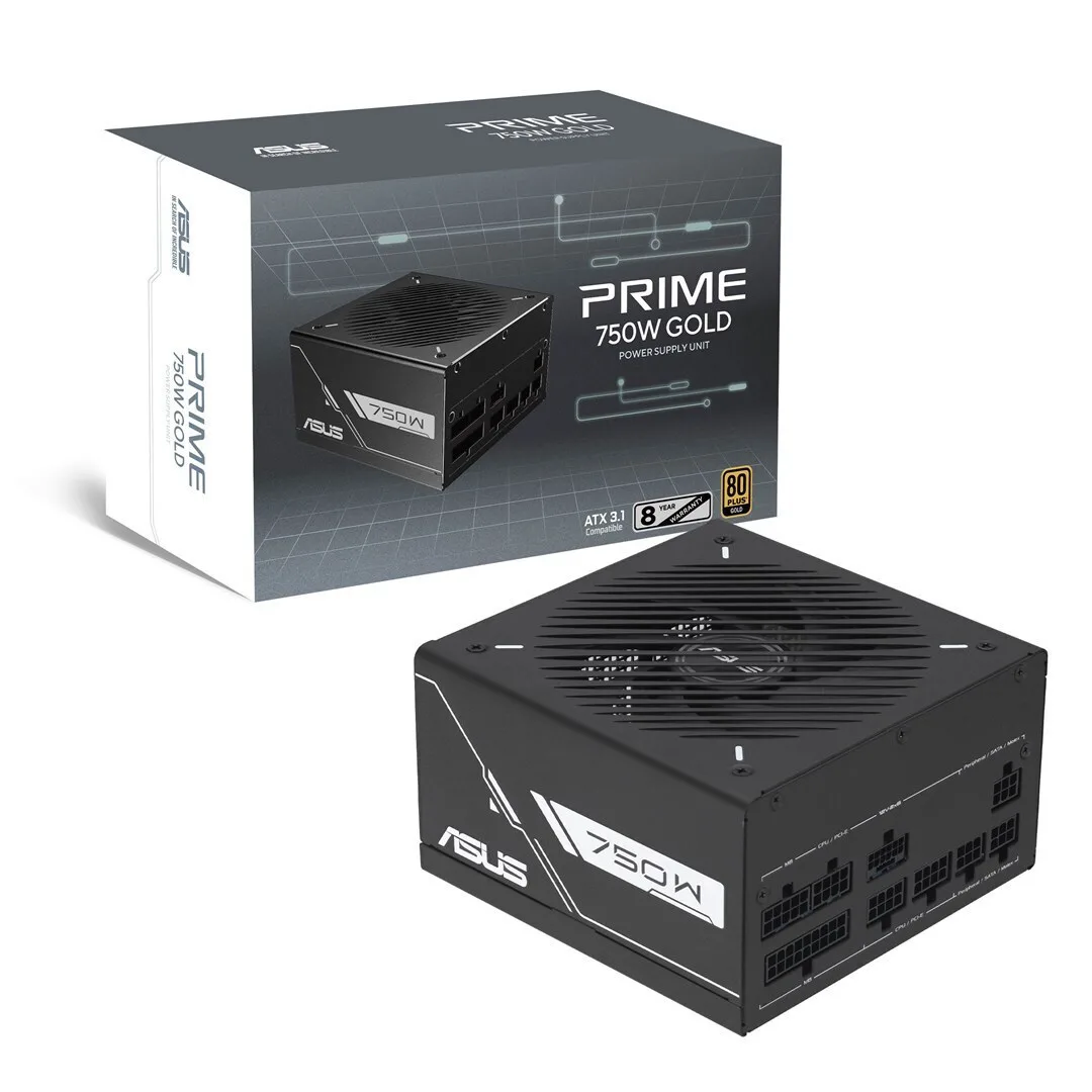20260324173828_67d88c7a Asus Prime Gold Black Edition 750W Μαύρο Τροφοδοτικό Υπολογιστή Full Modular 80 Plus Gold - Image 1