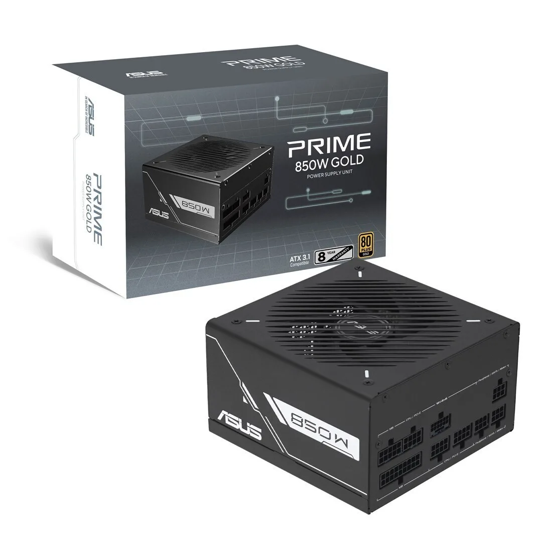 20260324173829_db25bc95 Asus Prime Gold Black Edition 850W Μαύρο Τροφοδοτικό Υπολογιστή Full Modular 80 Plus Gold - Image 1
