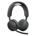 Logitech Zone 2 ES Ασύρματα On Ear Multimedia Ακουστικά με μικρόφωνο και σύνδεση Bluetooth / USB-C σε Γκρι χρώμα