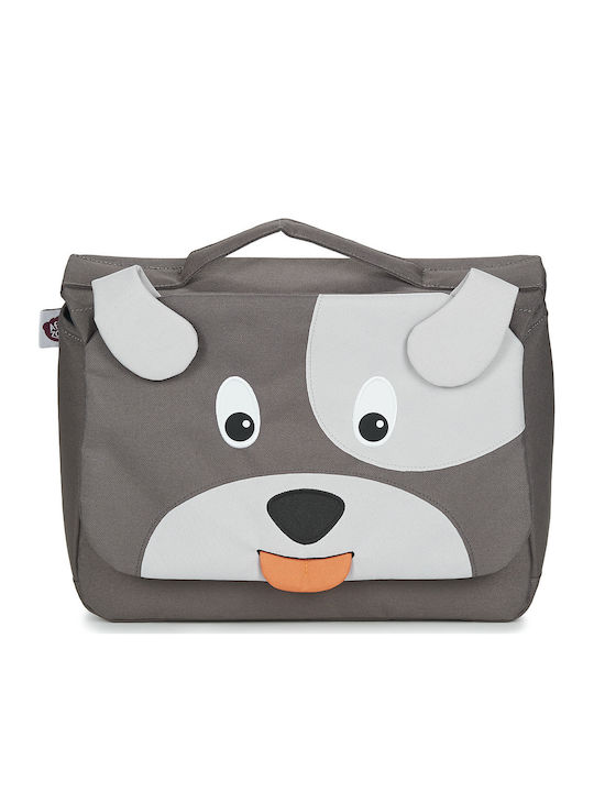 Affenzahn Σκυλάκι Σχολική Τσάντα Πλάτης Νηπιαγωγείου Γκρι AFZ-CAR026