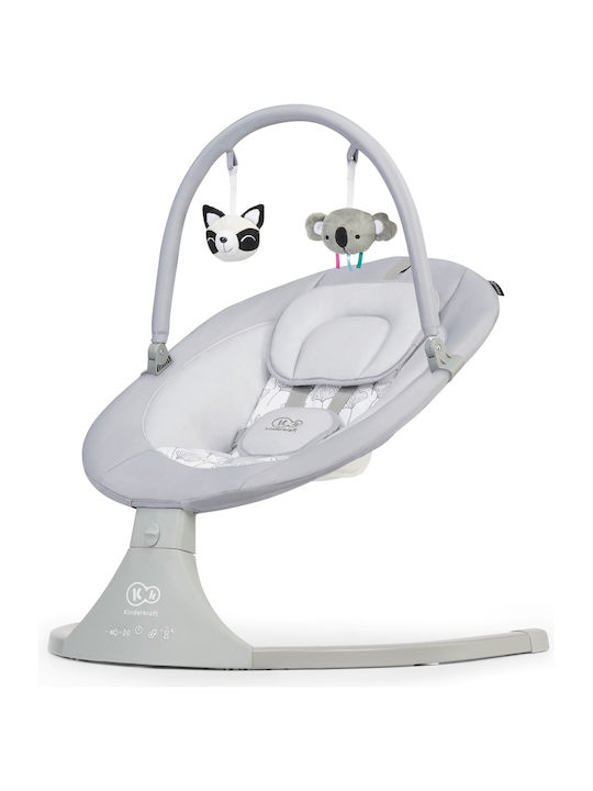 Kinderkraft Ηλεκτρικό Relax Μωρού Luli με Μουσική Grey για Παιδί έως 9kg KKBLULIGRY0000