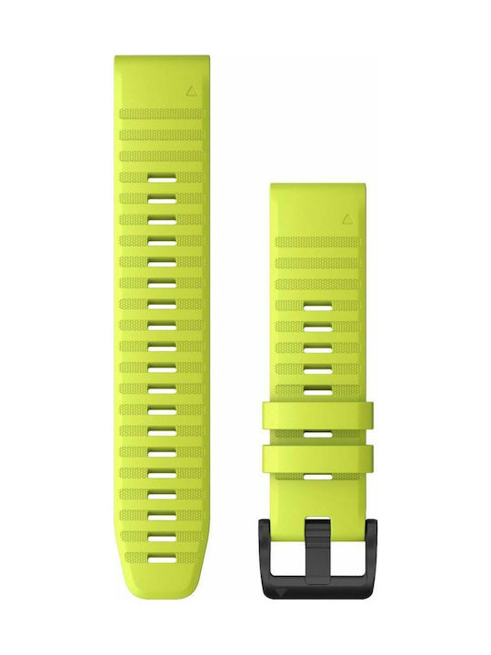 Garmin Quickfit 22 Λουράκι Σιλικόνης Κίτρινο (Fenix 5 / 5 Plus / 6 / 6 Pro / 7 / 7 Pro / 8 / E (47mm)) 010-12863-04
