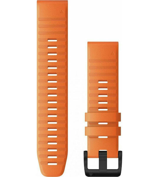 Garmin Quickfit 22 Λουράκι Σιλικόνης Ember Orange (Fenix 5 / 5 Plus / 6 / 6 Pro / 7 / 7 Pro / 8 / E (47mm)) 010-12863-01