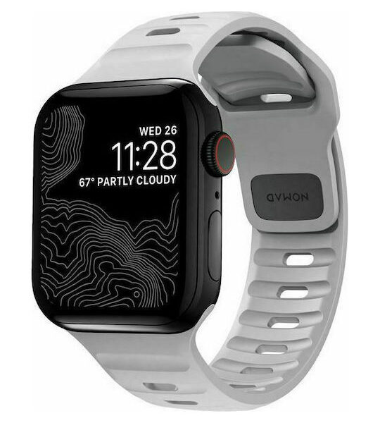 Nomad Sport Strap M/L Λουράκι Σιλικόνης Γκρι (Apple Watch 42/44/45mm)