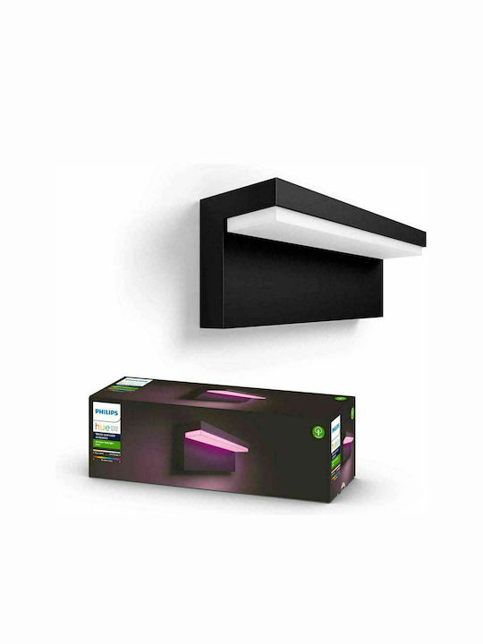 Philips Nyro Επιτοίχια Εξωτερική Πλαφονιέρα LED IP44 5W με Ψυχρό Λευκό Φως 32.7x13.5x10.5εκ. 915005841701