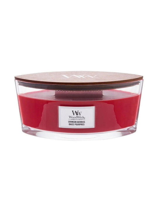 WoodWick Αρωματικό Κερί σε Βάζο με Άρωμα Crimson Berries Κόκκινο 453.6gr