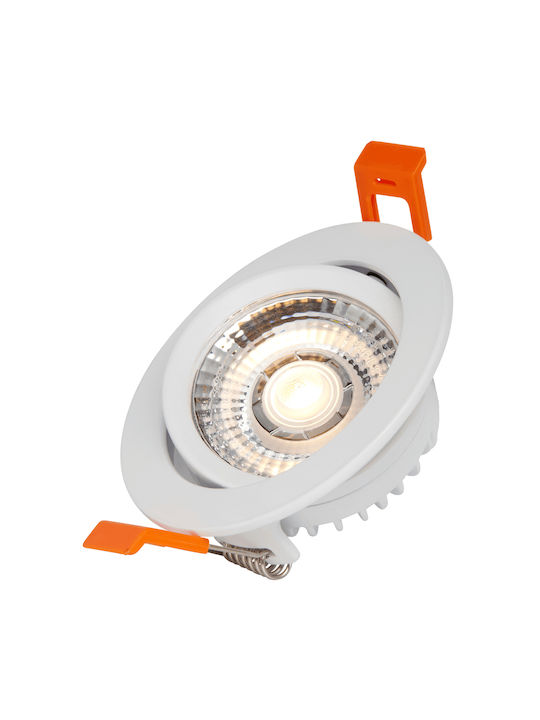 Innr Στρογγυλό Μεταλλικό Χωνευτό Σποτ με Ενσωματωμένο LED και Θερμό Λευκό Φως Λευκό RSL115spot