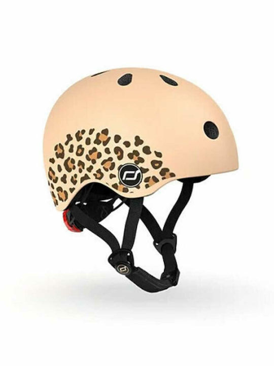 Scoot & Ride Leopard 96561 Παιδικό Κράνος για Ποδήλατο & Πατίνι Μπεζ