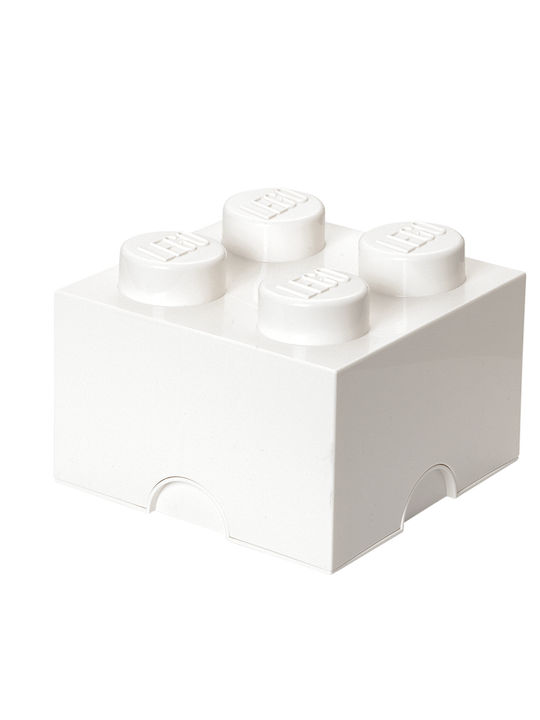 LEGO Παιδικό Κουτί Αποθήκευσης από Πλαστικό 4-Stud Λευκό 25x25x18cm 40031735