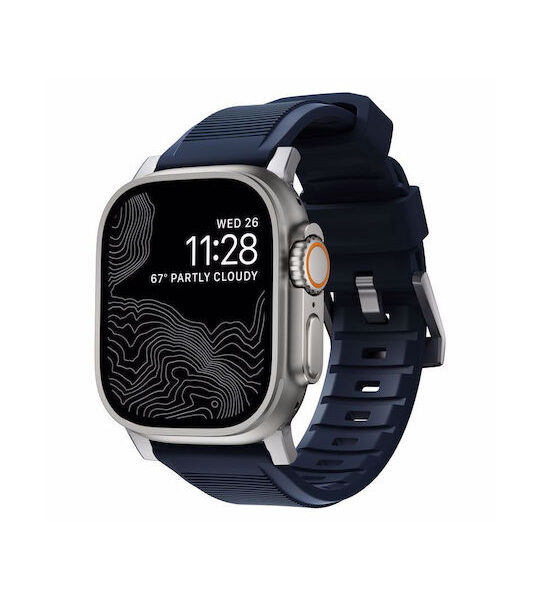 Nomad Rugged V2 Λουράκι Σιλικόνης Μπλε (Apple Watch 42/44/45mm/Ultra 49mm) NM01296485