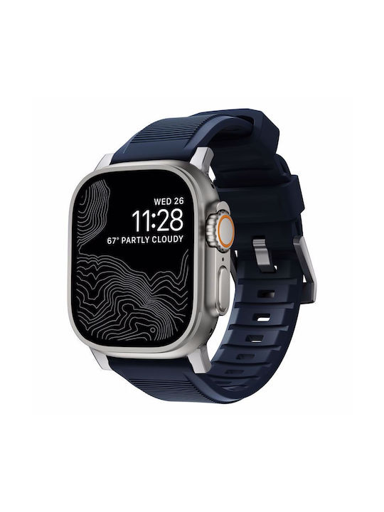 Nomad Rugged V2 Λουράκι Σιλικόνης Μπλε (Apple Watch 42/44/45mm/Ultra 49mm) NM01296485