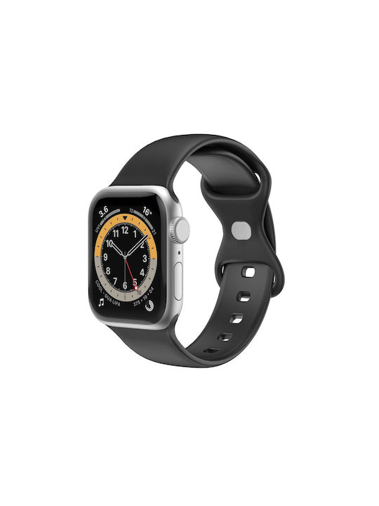 Celly Λουράκι Σιλικόνης Μαύρο (Apple Watch 42/44/45mm) WBANDSIL44BK