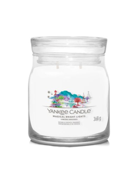 Yankee Candle Αρωματικό Κερί σε Βάζο με Άρωμα Magical Bright Lights Λευκό 567gr