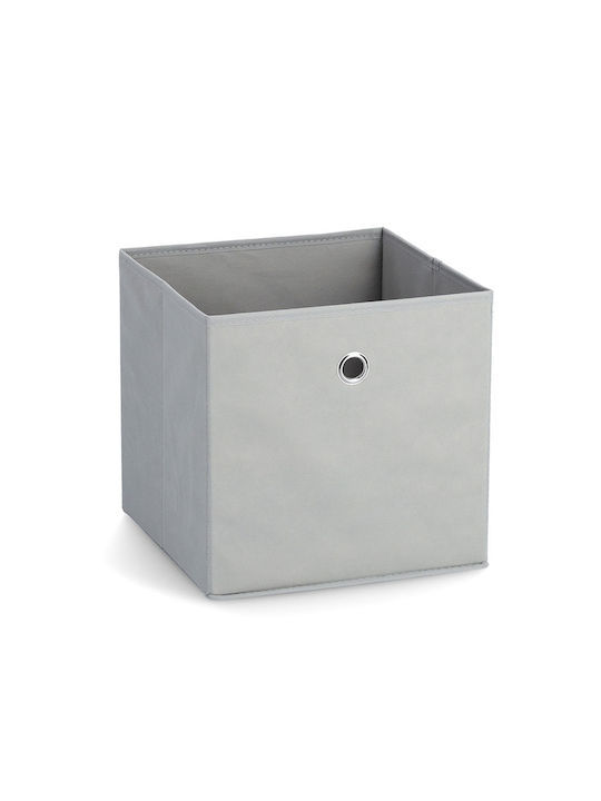 Zeller Παιδικό Κουτί Αποθήκευσης Πτυσσόμενο από Ύφασμα Γκρι 28x28x28cm 14422