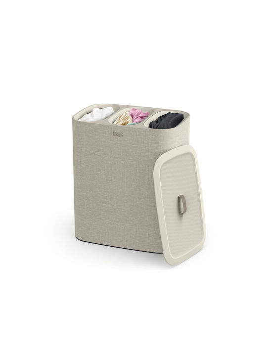 Joseph Joseph 50021 Καλάθι Απλύτων Πλαστικό με Καπάκι 71x59.1x39.5cm Μπεζ