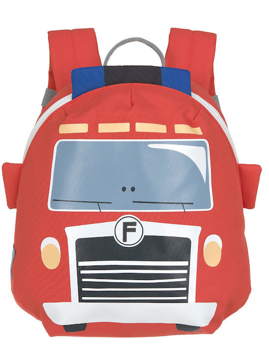 Laessig Σχολική Τσάντα Πλάτης Δημοτικού Κόκκινη με Θήκη για Παγούρι 1203021644