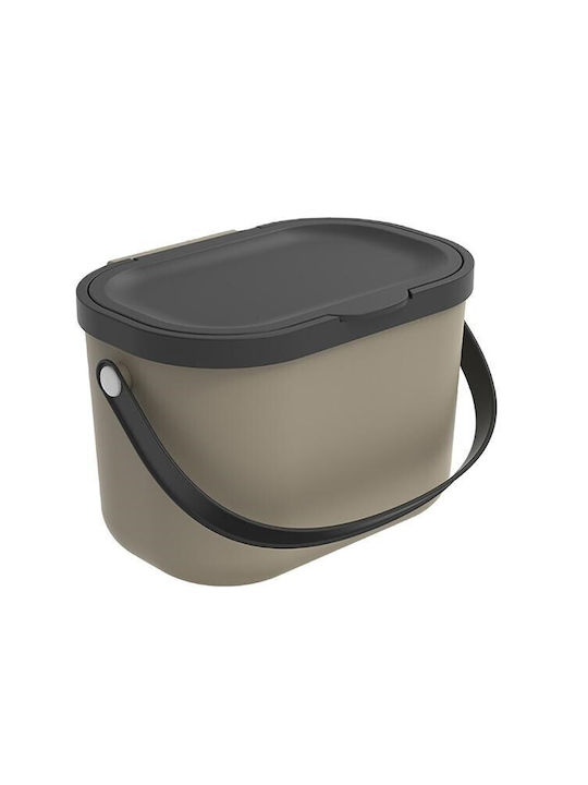 Rotho Babydesign Κάδος Απορριμμάτων Πλαστικός Καφέ 3.2lt