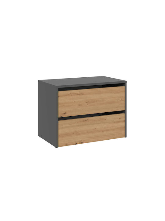 Modo 1 Anthracite Shoe Cabinet Artisan