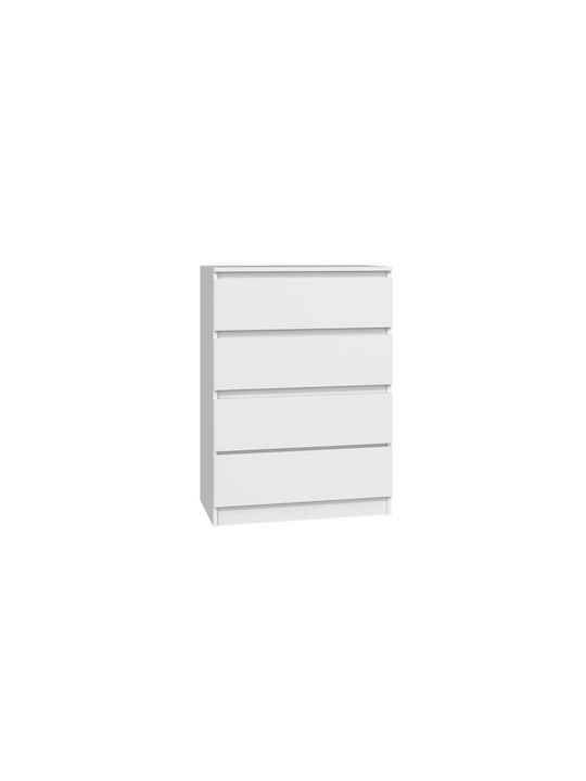 Malwa M4 White Chest Drawers