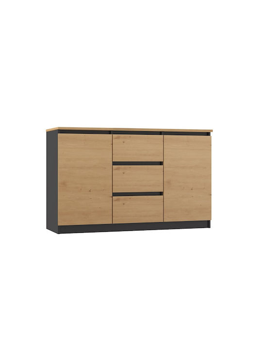 Malwa 2d3s/ba Anthracite Artisan Chest Drawers