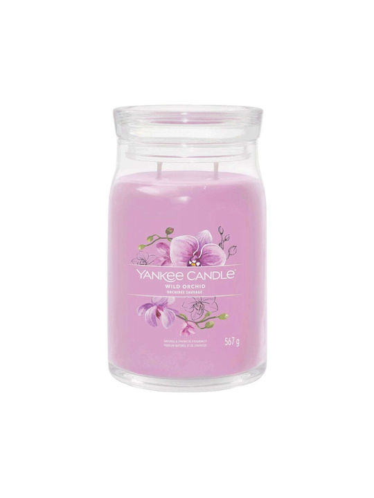 Yankee Candle Αρωματικό Κερί σε Βάζο με Άρωμα Wild Orchid Ροζ 567gr 1629979