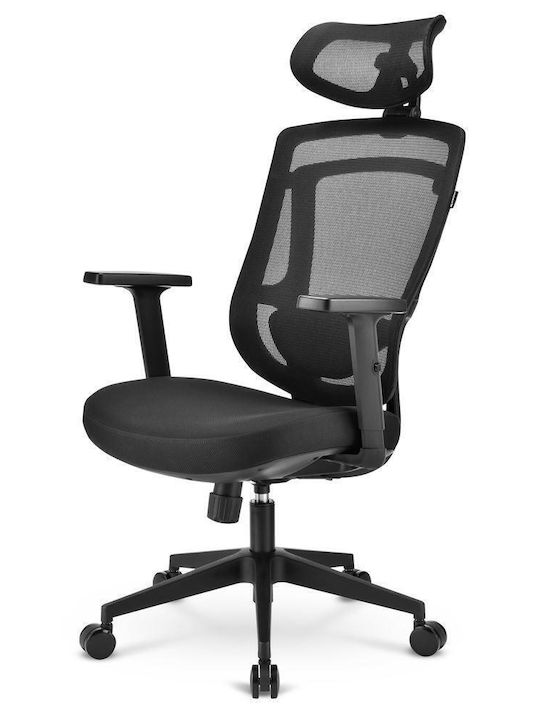Καρέκλα Γραφείου με Ρυθμιζόμενα Μπράτσα Officepal Μαύρη Sharkoon