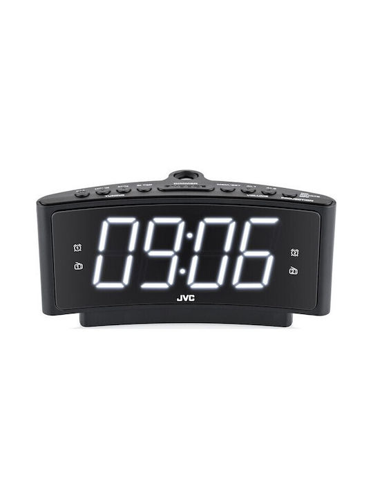 JVC Επιτραπέζιο Ρολόι Μαύρο RA-E314B