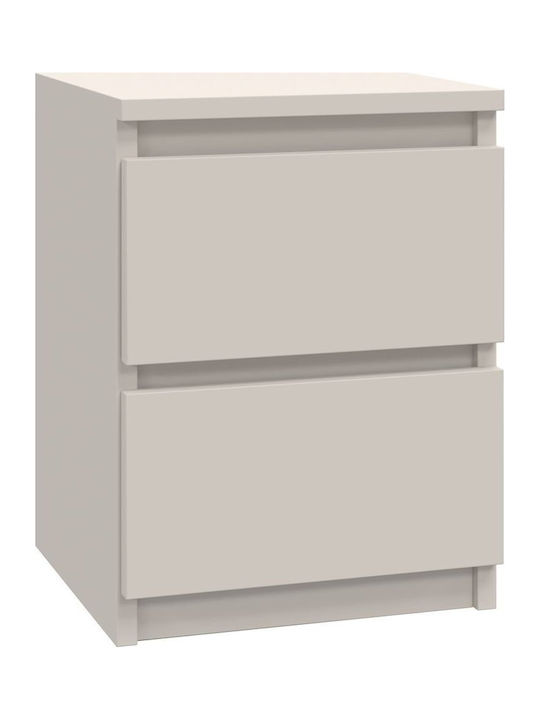 Κομοδίνο Ξύλινο Μπεζ 30x30x40cm