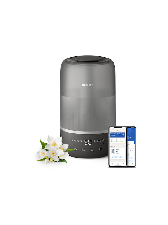 Philips Led Συσκευή Αρωματοθεραπείας Γκρι 3000ml HU1510/03