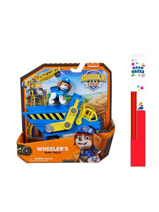 Παιχνιδολαμπάδα Paw Patrol Rubble & Crew - Wheeler's Dump Truck για 3+ Ετών Spin Master