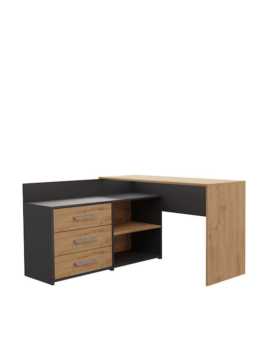 Γραφείο Dany Ξύλινο Brown 120x50εκ.