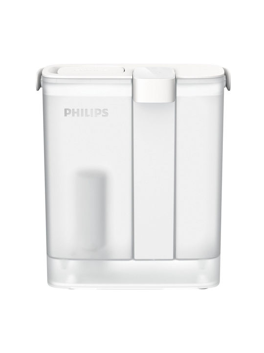 Philips Κανάτα Σερβιρίσματος Πλαστική με Φίλτρο 3000ml AWP2980WH3/10 3τμχ