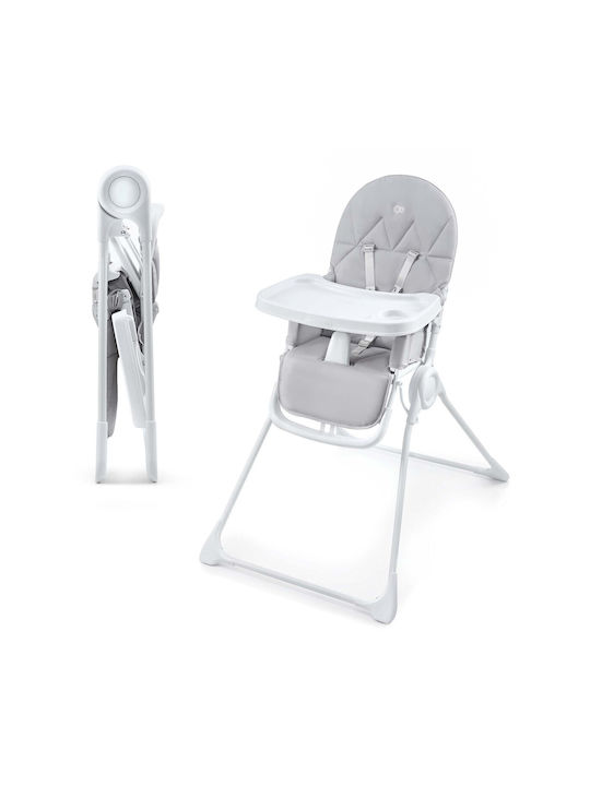 Kinderkraft Binci Αναδιπλούμενο Καρεκλάκι Φαγητού Γκρι