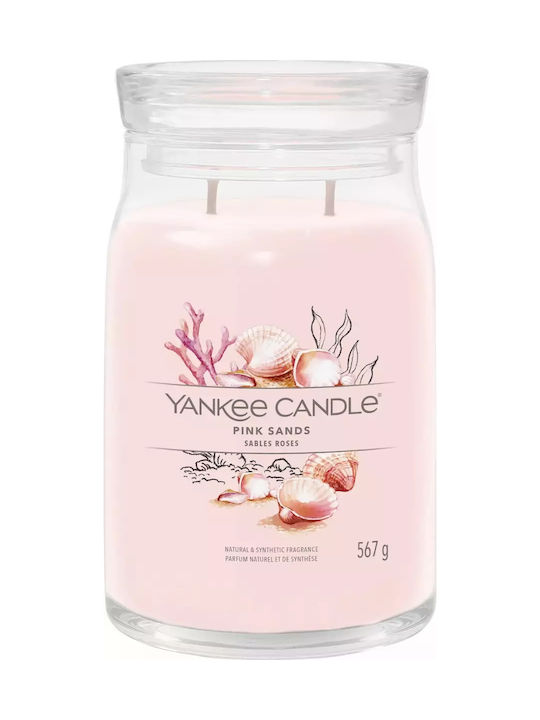 Yankee Candle Αρωματικό Κερί σε Βάζο με Άρωμα Pink Sands Ροζ 567gr 1629962