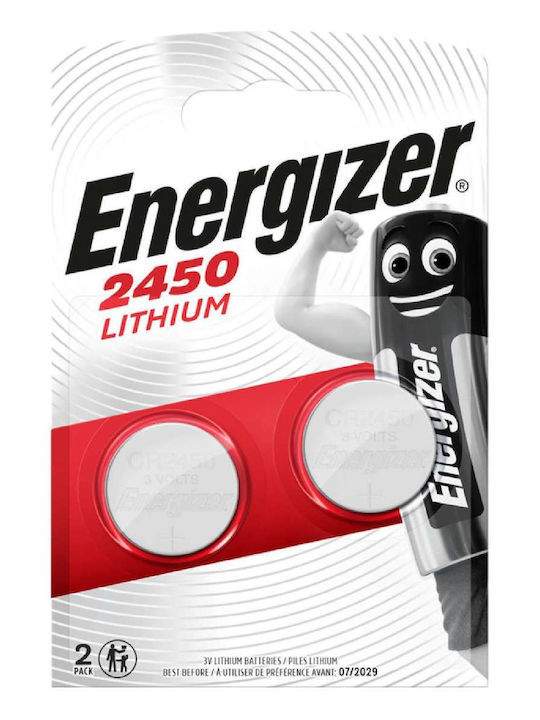 Energizer Μπαταρίες Λιθίου Ρολογιών CR2450 3V 2τμχ