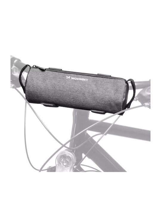 Wozinsky Τσαντάκι Τιμονιού Ποδηλάτου 0.7lt Γκρι