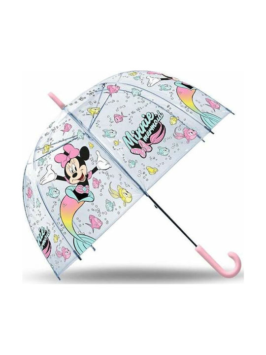 Minnie Mouse Παιδική Ομπρέλα Μπαστούνι Διάφανη με Διάμετρο 46εκ. S2436477