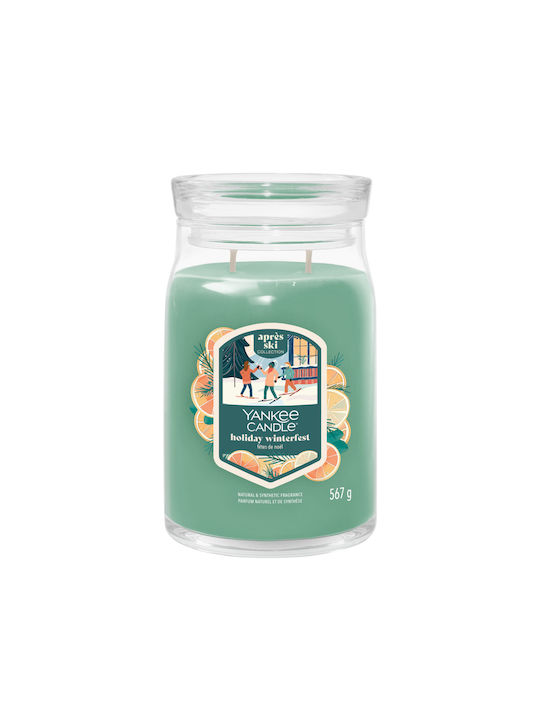 Yankee Candle Αρωματικό Κερί Signature σε Βάζο με Άρωμα Holiday Winterfest Yankee Candle 567gr 2653155