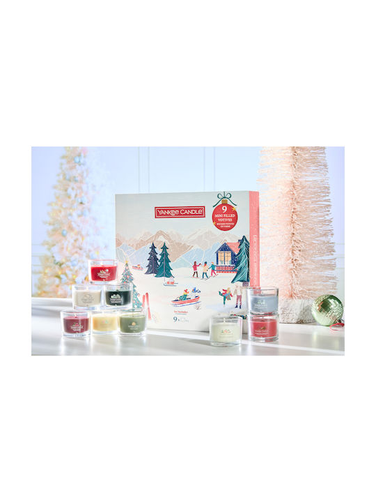 Yankee Candle Διακοσμητικό Κερί Apres Ski Μπάλα Πολύχρωμο 9τμχ 2652674