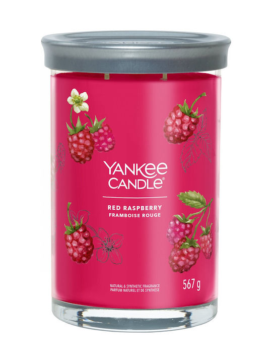 Yankee Candle Αρωματικό Κερί με Άρωμα Red Raspberry Κόκκινο 567gr 1724404