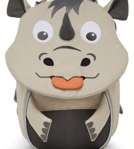 Affenzahn Affenzahn Little Friend Rhino Backpack Beige Grey
