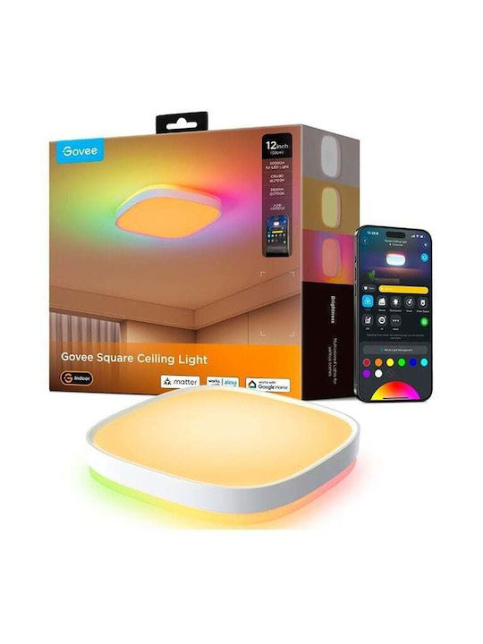 Govee Πλαφονιέρα Οροφής με Ενσωματωμένο LED H80A4C01