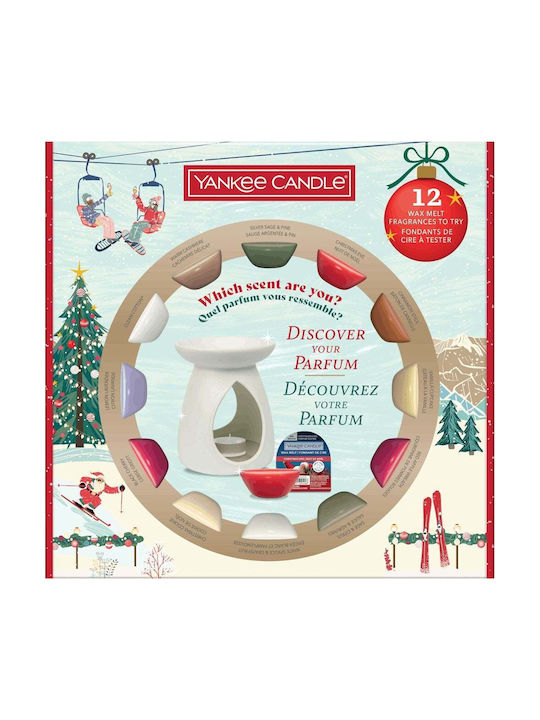 Yankee Candle Χριστουγεννιάτικο Σετ Αρωματικών Wax Melts με Άρωμα Κανέλα 12τμχ 22gr