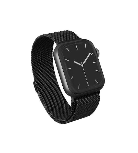 Burga Λουράκι Ανοξείδωτο Ατσάλι Μαύρο (Apple Watch 4/5/6/7/8/9/10/11, SE, Ultra) Metal_WTCH_Black_42-44mm