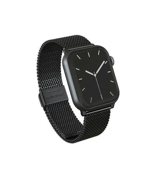 Burga Λουράκι Ανοξείδωτο Ατσάλι Μαύρο (Apple Watch 4/5/6/7/8/9/10/11, SE, Ultra)