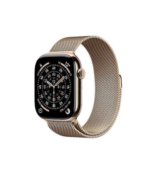 Burga Elegance Λουράκι Ανοξείδωτο Ατσάλι Χρυσό (Apple Watch 38/40/41/42mm)